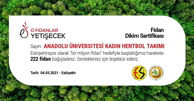 Eskişehirspor'a bir destek de sporcu kadınlardan