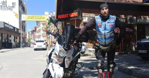 Motosikletli kuryelerden Tepebaşı'na teşekkür