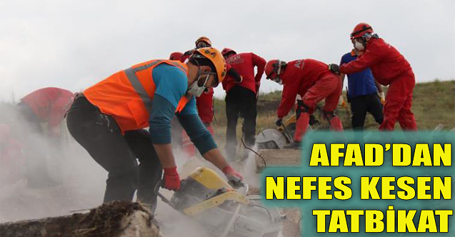 AFAD'dan gerçekçi deprem tatbikatı