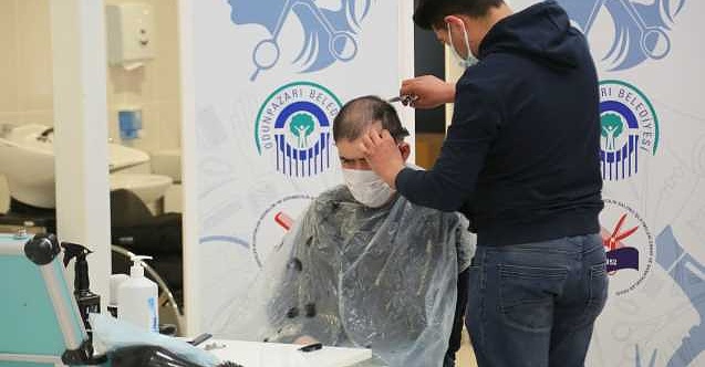Odunpazarı'ndan engellilere kuaför hizmeti