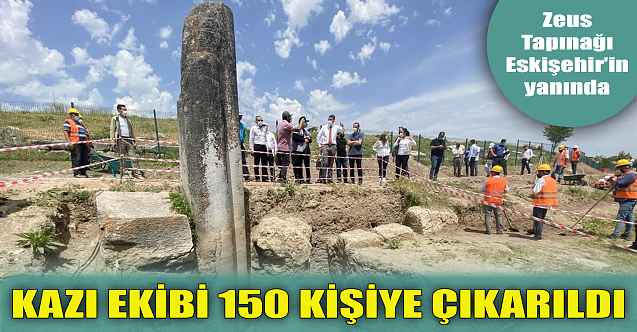 Zeus Tapınağı'da orada: 150 kişi çalışıyor