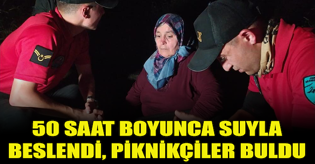 50 saat boyunca suyla beslendi, piknikçiler buldu