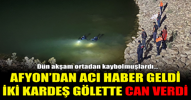 Afyon'dan acı haber geldi: İki kardeş öldü!