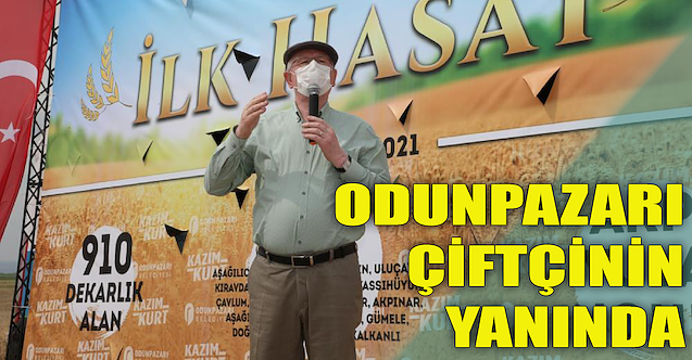 Odunpazarı'ndan ilk hasat