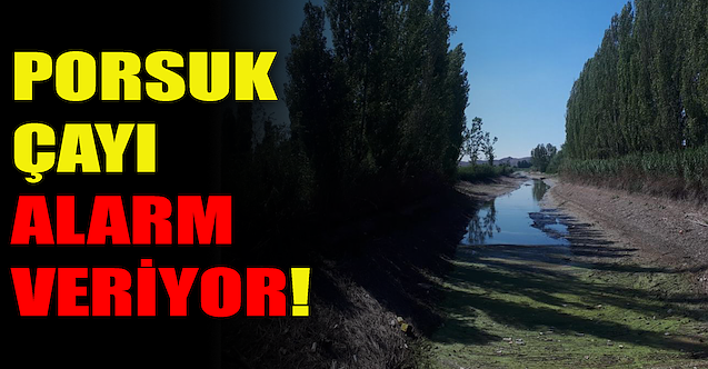 Porsuk Çayı alarm veriyor