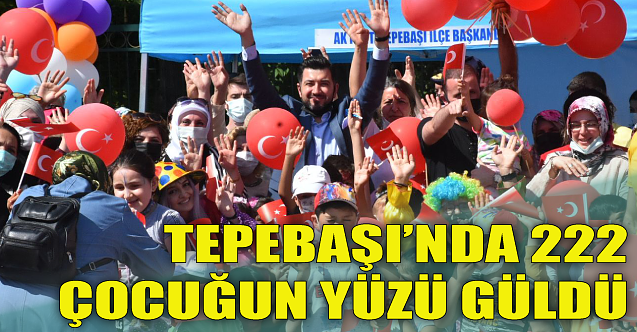 Tepebaşı’nda 222 çocuğun yüzü güldü
