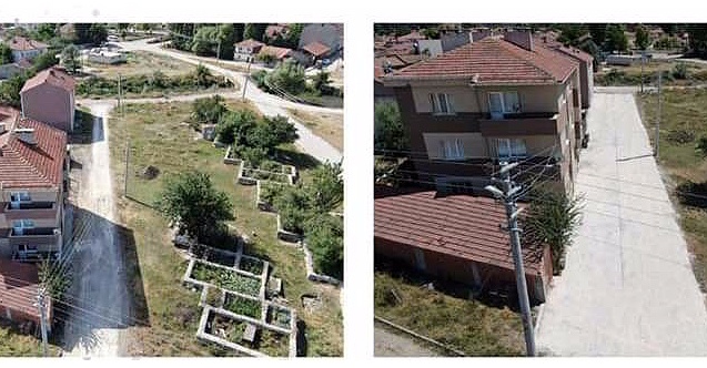 İnönü'nün sokakları yenileniyor