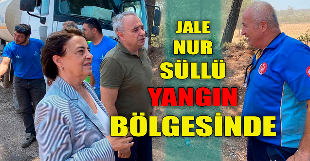Jale Nur Süllü yangın bölgesinde!