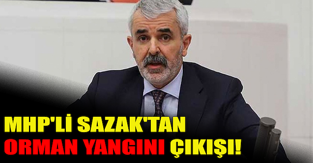 MHP'li Sazak'tan orman yangını çıkışı