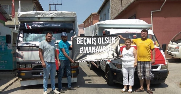 Yeşiltepe'den Manavgat'a yardım eli