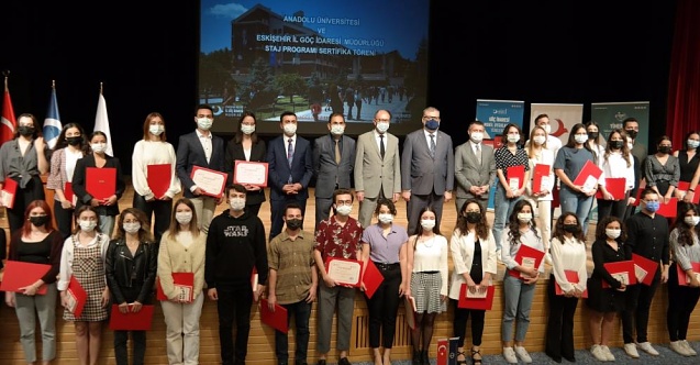 Staj Seferberliği’ne katılan öğrenciler sertifikalarını aldı