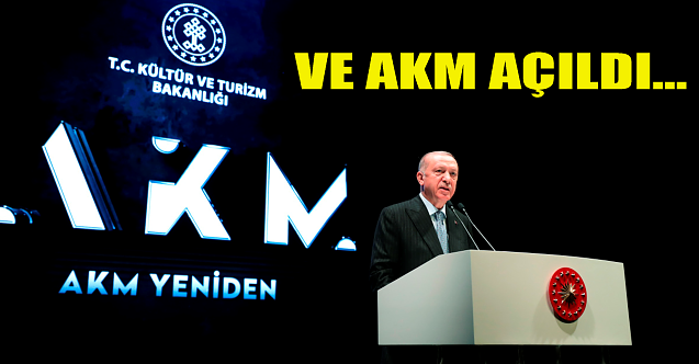 Ve AKM açıldı! Cumhurbaşkanı'ndan çarpıcı mesajlar...