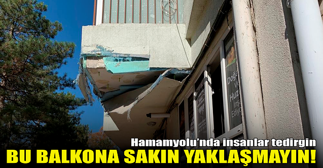 Bu balkon Eskişehir'de! Aman altından geçmeyin...