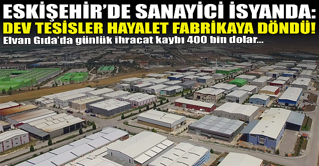 Eskişehir'de sanayici isyanda: Dev tesisler hayalet fabrikaya döndü!