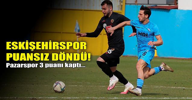 Eskişehirspor eli boş döndü!