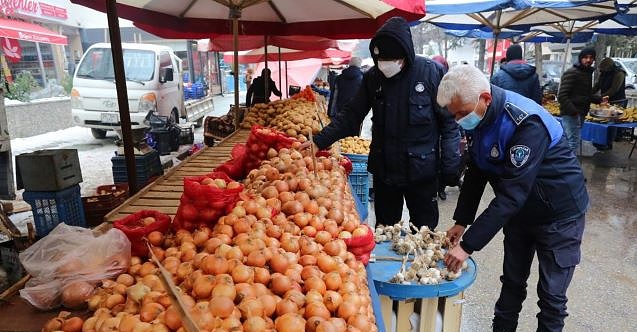 Odunpazarı'nda pazarcılara sıkı denetim!