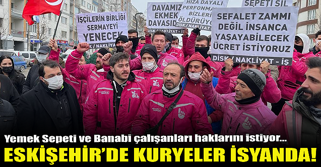 Eskişehir'de motorlu kuryeler isyanda!