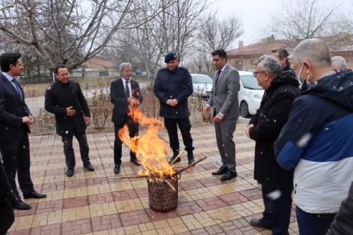 Eskişehir'de kar altında Nevruz kutlaması!