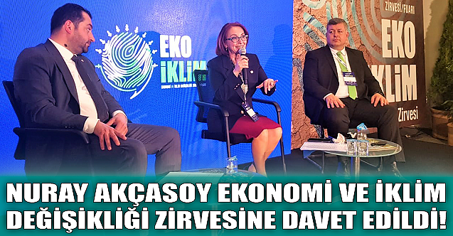 Nuray Akçasoy ekonomi ve iklim değişikliği zirvesinde!