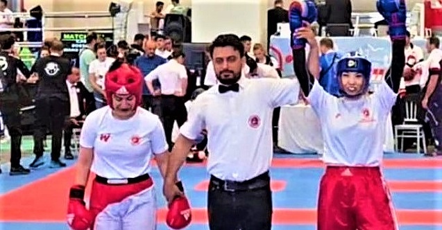 Eskişehirli kadın dövüşçü dünya üçüncüsü!