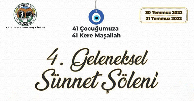 İnönü'de sünnet şöleni gerçekleştirilecek!