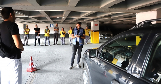 Eskişehir'deki otopark görevlileri sınavda!