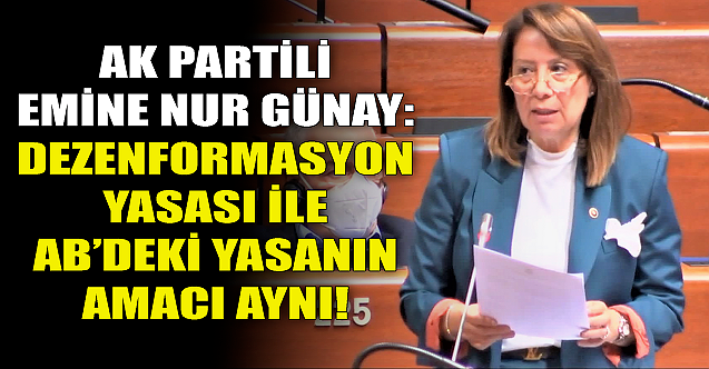 Dezenformasyon Yasası ile AB'deki yasanın amacı aynı!
