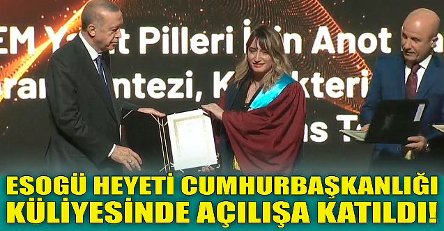 ESOGÜ heyeti Cumhurbaşkanlığı Külliyesi'nde!