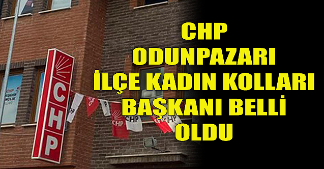 CHP Odunpazarı İlçe Kadın Kolları Başkanı belli oldu!