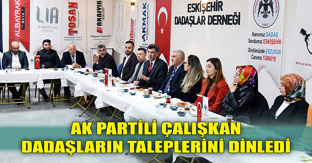 AK Partili Zihni Çalışkan dadaşların taleplerini dinledi