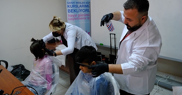 Büyükşehir'den çocuklara ücretsiz saç kesim hizmeti!