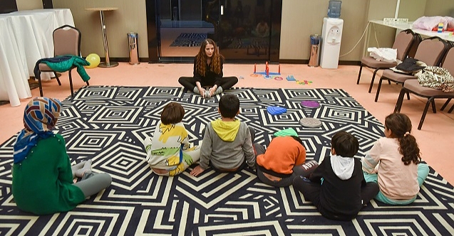 Eskişehir'de depremzede çocuklara atölye çalışması