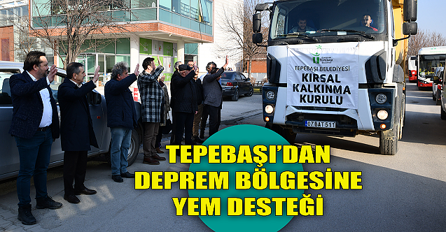 Tepebaşı'ndan deprem bölgesine yem desteği