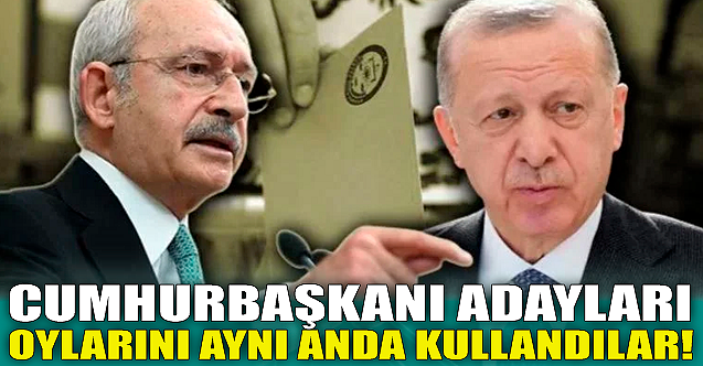 Cumhurbaşkanı adayları aynı anda oyunu kullandı!