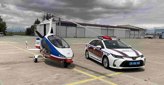 Eskişehir’de Cayrokopter ile trafik denetimi