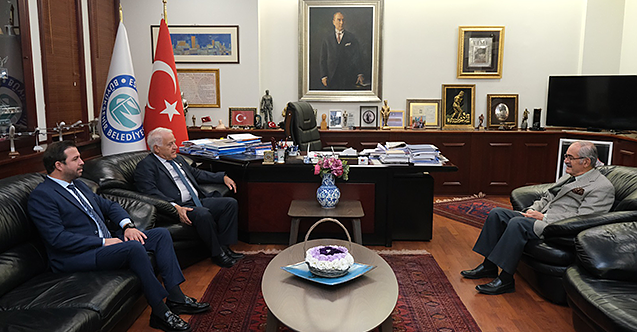 Yalova Milletvekili Becan'dan Büyükerşen'e nezaket ziyareti