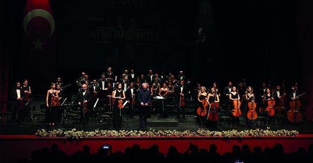 Senfoni orkestrası Nemeth Quartet Müzikseverlerle Buluştu
