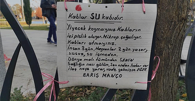 Eskişehir’de hayvanları korumak için Barış Manço’dan alıntı yaptılar