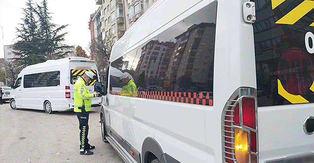 Eskişehir’de okul servislerine denetim