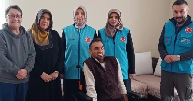 Engelli aileye Ramazan sevinci