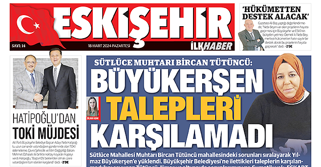 Eskişehir İlk Haber'in yeni sayısı yayınlandı