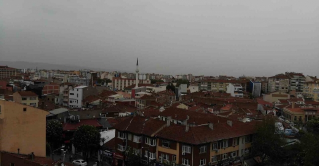 Eskişehir’de toz taşınımının etkisi havadan görüntülendi