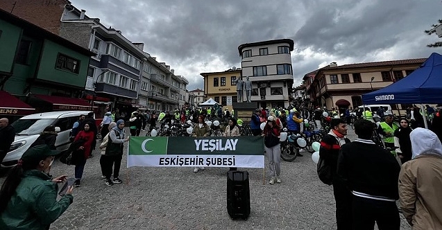 Yeşilay Bisiklet Turu yüksek katılımla gerçekleştirildi