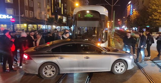 Bağlar'da tramvay kazası