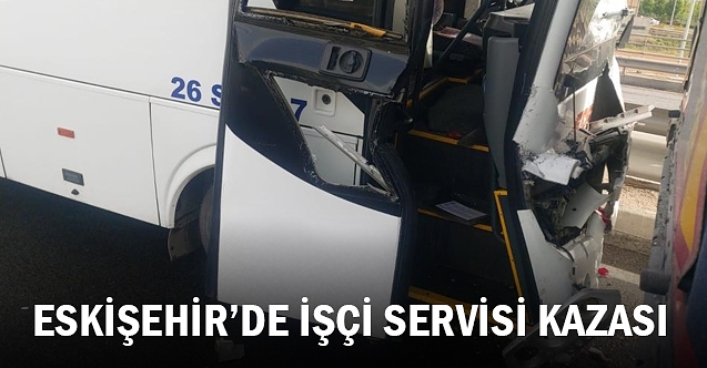 İşçi servisi tıra çarptı, 8 kişi yaralandı