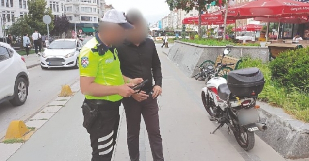 Polis ekiplerinden araç trafiğine kapalı bölgelerde denetim