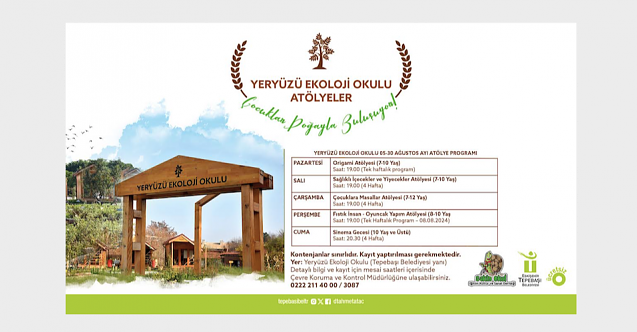 Ağustos atölyeleri başlıyor