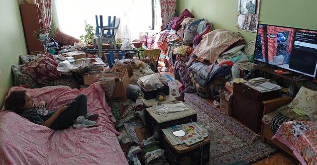 Evden 4 ton çöp çıktı