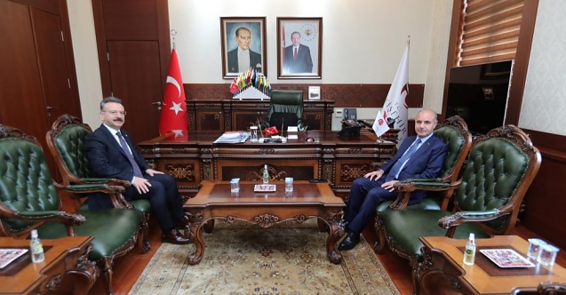İçişleri Bakan Yardımcısı Mehmet Aktaş Vali Hüseyin Aksoy’u ziyaret etti