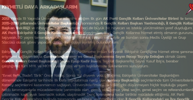 Altınkaynak'ın veda mesajı